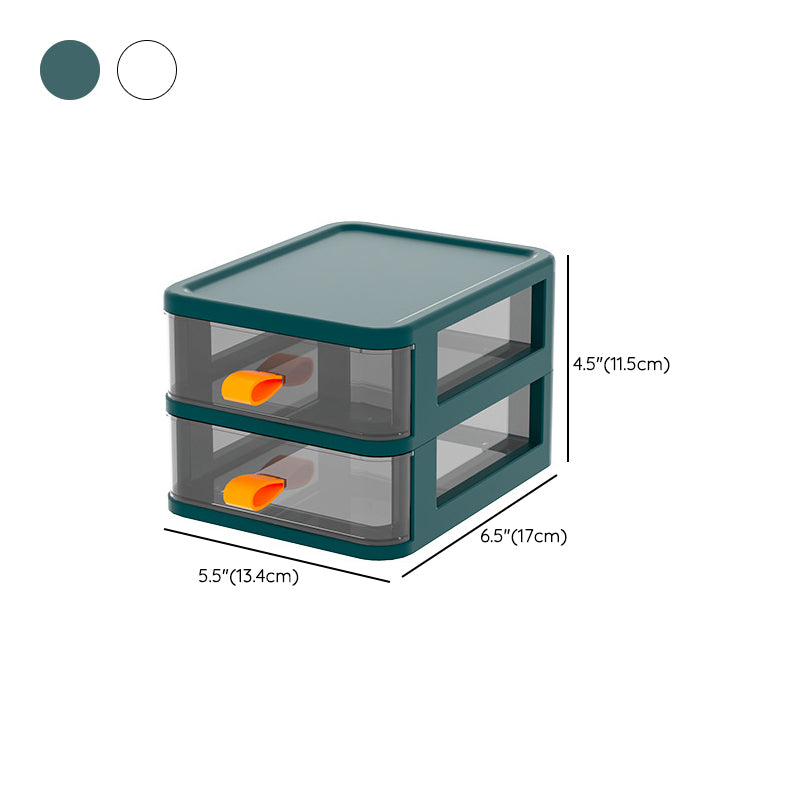 Plastic Transparent File Cabinet Vertical Home or Office File Cabinet with Drawers