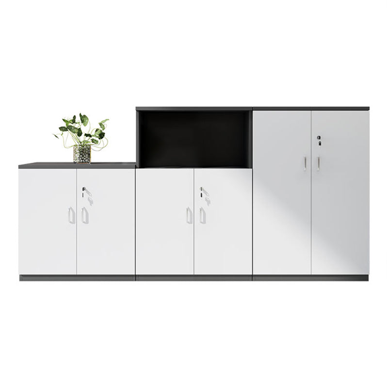 Scandinavian Style Lateral Filing Cabinet Wood Filing Cabinet with Locking Storage