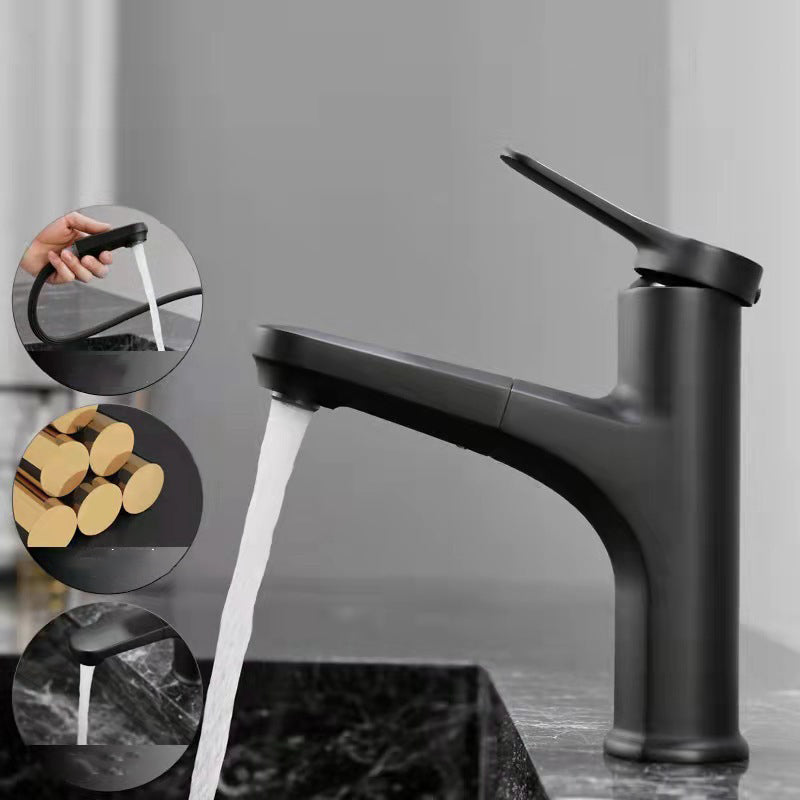 Industrial Bathroom Vessel Faucet Brass Lever Handles Swivel Spout Sink Faucet