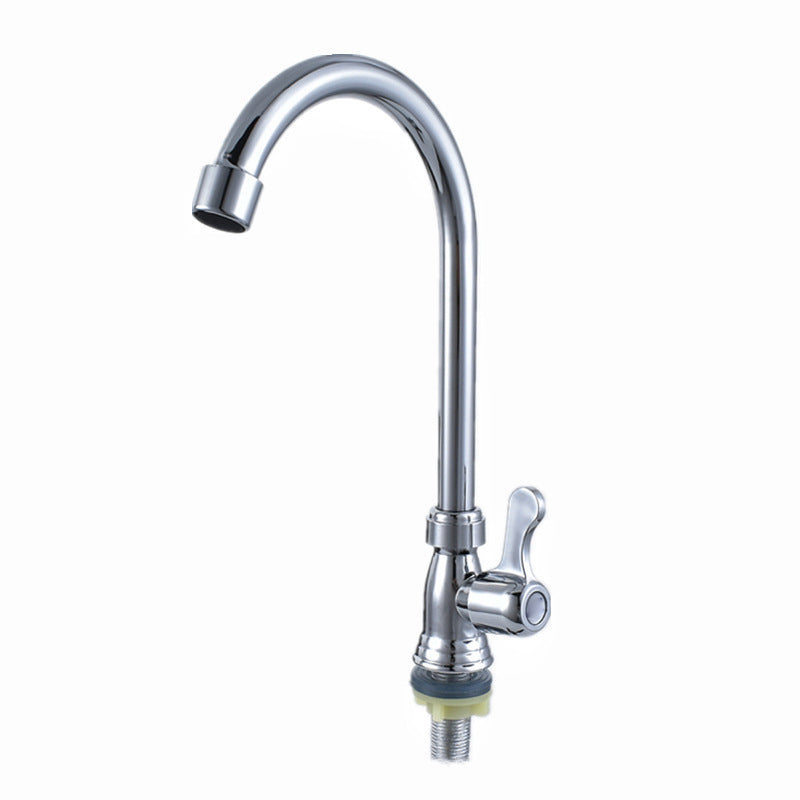 Modern Kitchen Bar Faucet Zinc Knob Handle Swivel Spout High Arch Kitchen Faucet