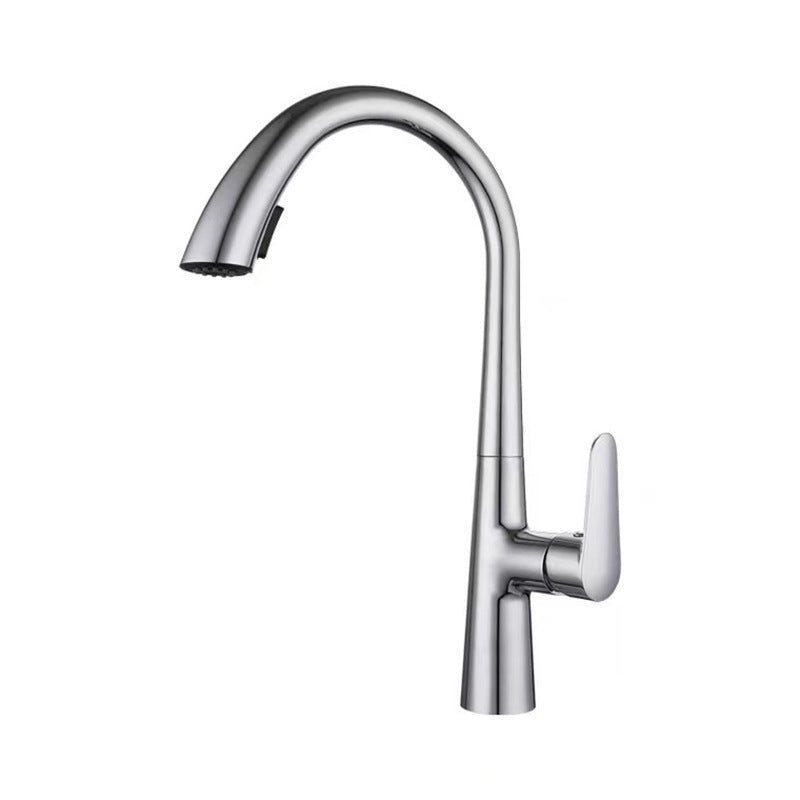 Modern Kitchen Faucet Stainless Steel Single Handle Retractable High Arc Kitchen Faucet