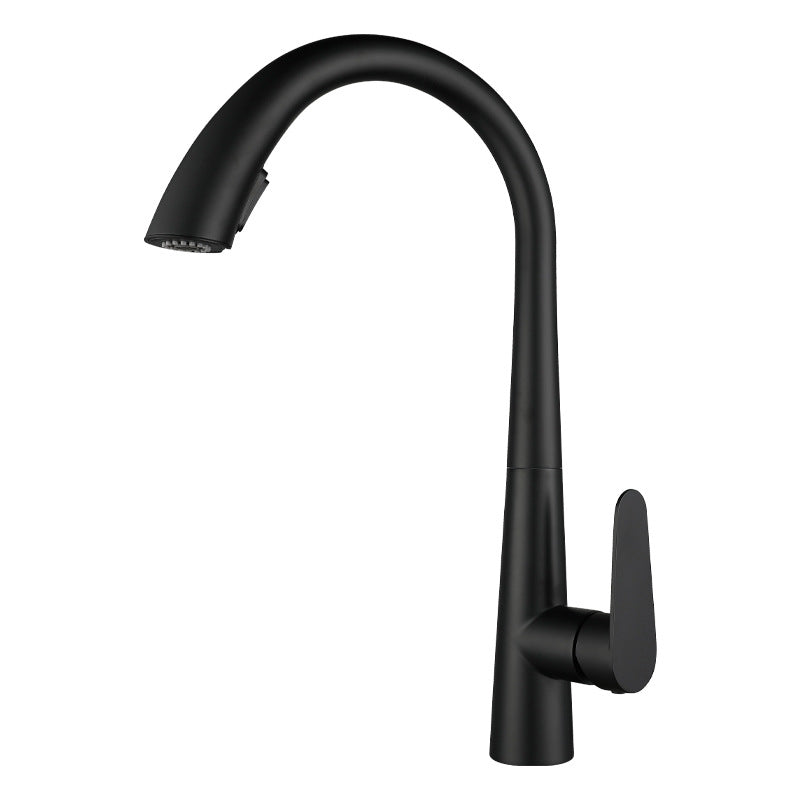 Modern Kitchen Faucet Stainless Steel Single Handle Retractable High Arc Kitchen Faucet