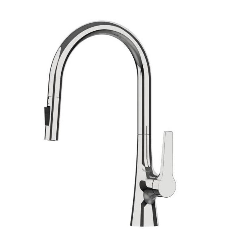 Modern Kitchen Sink Faucet Copper Single Handle High Arc Kitchen Faucet