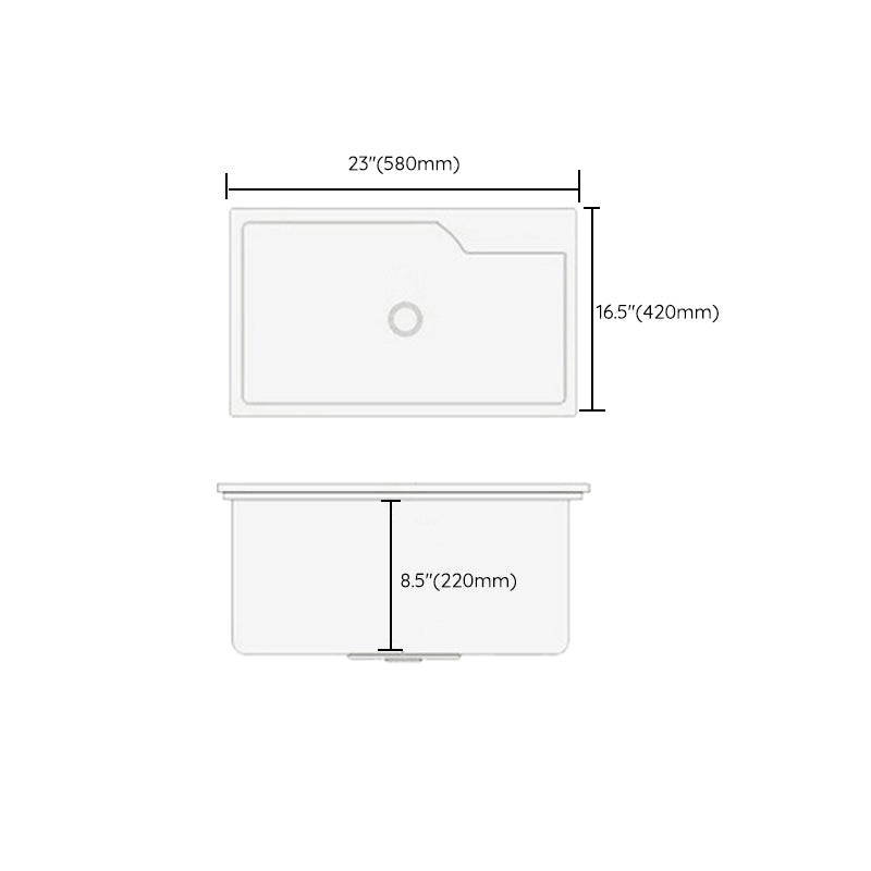 Modern Kitchen Sink Stainless Steel with Basket Strainer and Faucet Workstation Sink