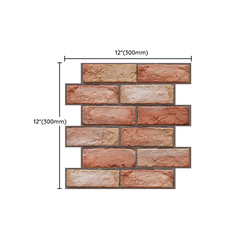 Artificial Brick Wall Panel Farmhouse Style Simple Home Living Room Panel Wall (5-pack)