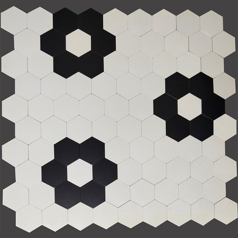 Hexagonal Mosaic Tile Metal Peel and Stick Tiles for Kitchen and Bathroom, 11.8"x 11.8"