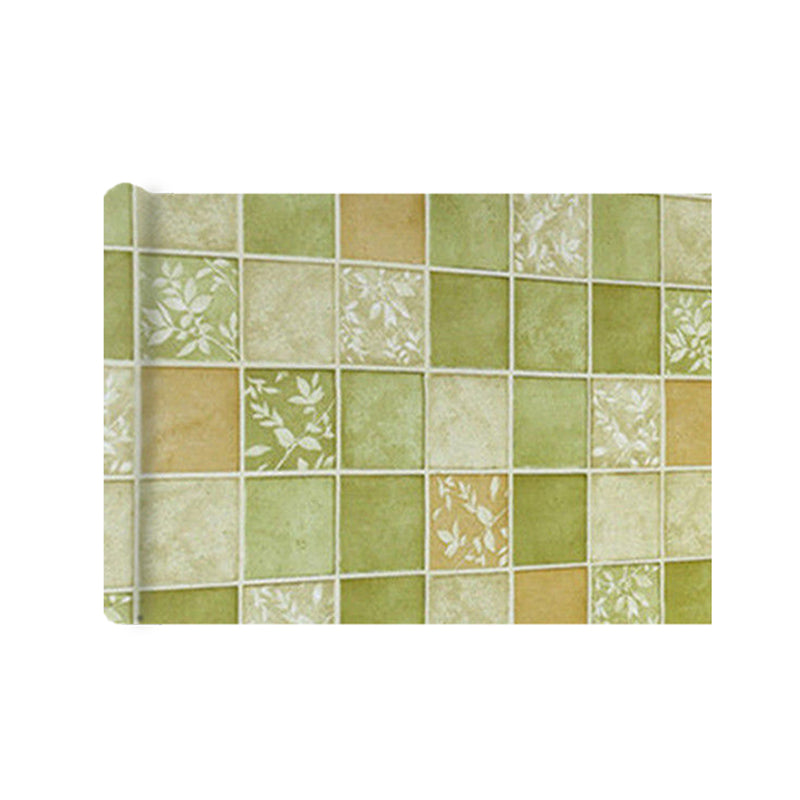 Square Grid Peel and Stick Tile PVC Mosaic Tile for Kitchen Backsplash