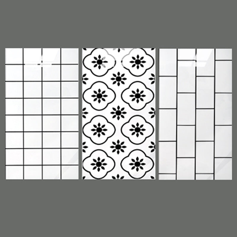 Rectangular Peel and Stick Tiles PVC Single Tile for Kitchen and Bathroom