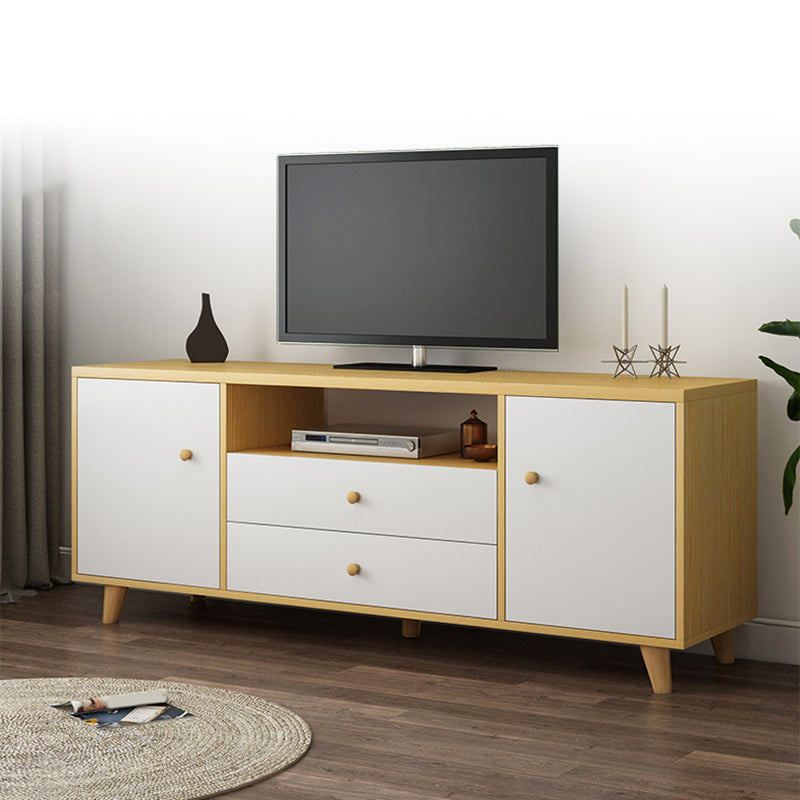 Modern TV Stand Console Wooden Media Console TV Stand for Living Room