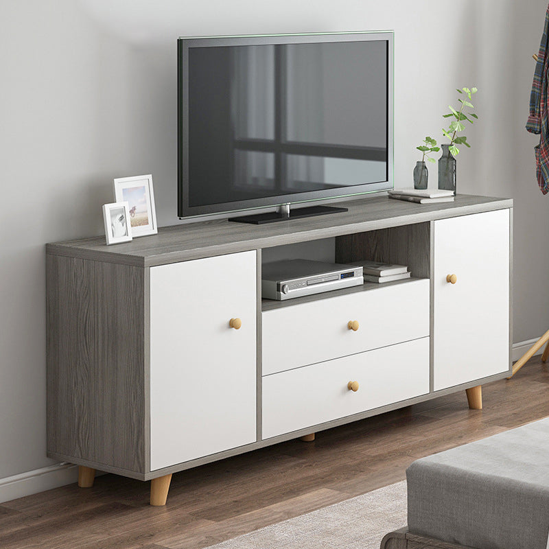 Modern TV Stand Console Wooden Media Console TV Stand for Living Room