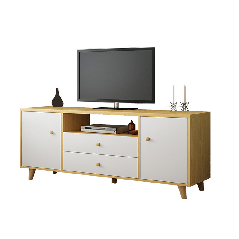 Modern TV Stand Console Wooden Media Console TV Stand for Living Room