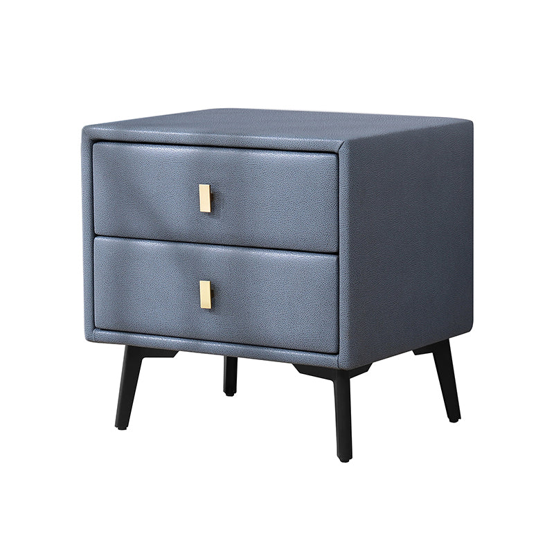 Artificial Wood Nightstand 2 Drawers Night Table for Bedroom