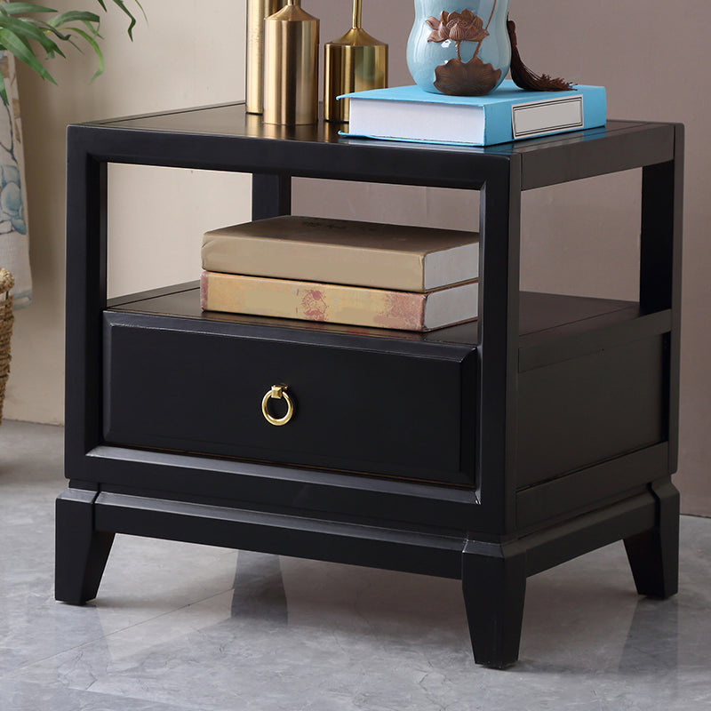 Traditional Nightstand Solid Wood Accent Table Nightstand with Drawer