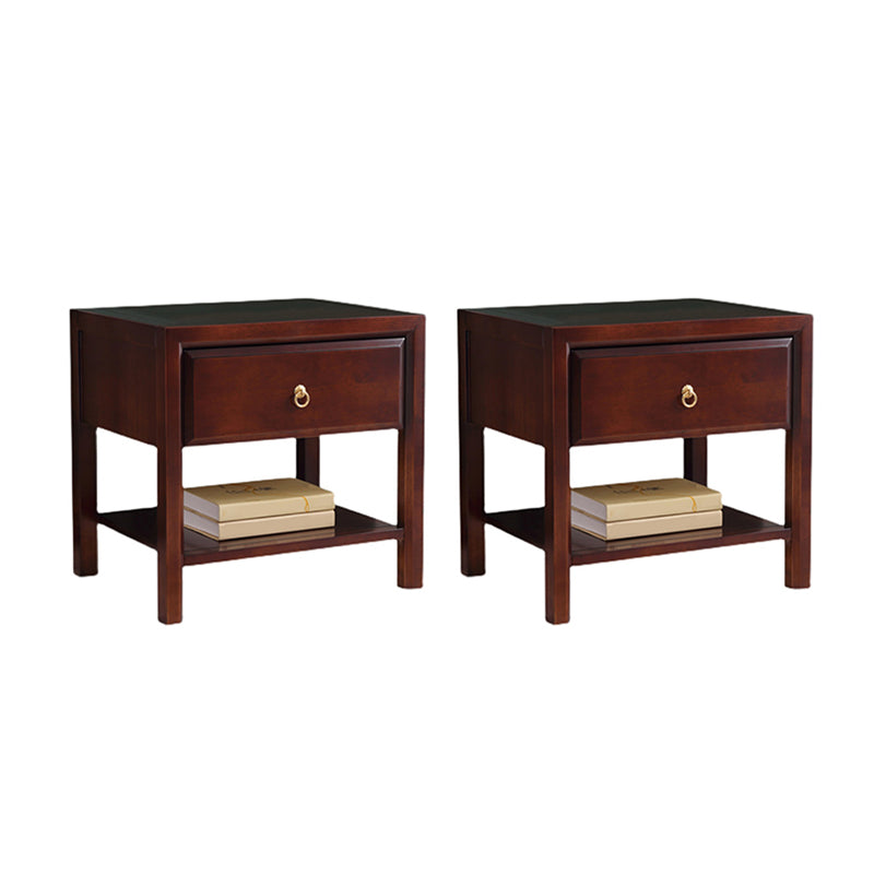 Traditional Nightstand Solid Wood Accent Table Nightstand with Drawer