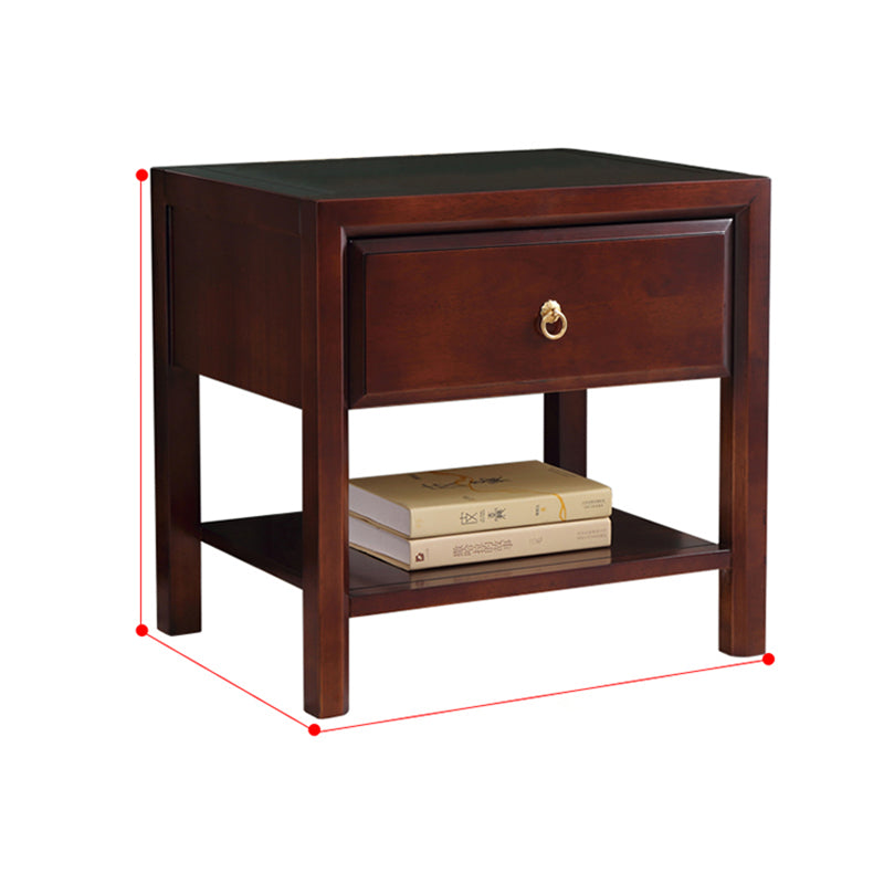 Traditional Nightstand Solid Wood Accent Table Nightstand with Drawer