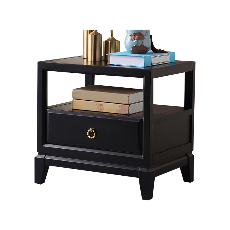 Traditional Nightstand Solid Wood Accent Table Nightstand with Drawer