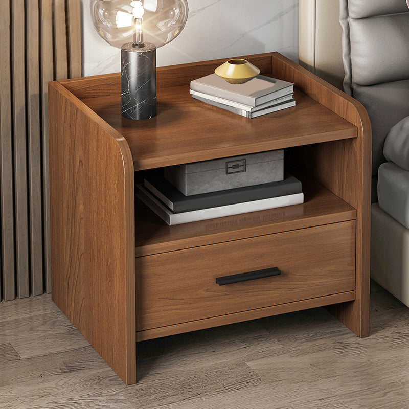 Contemporary Accent Table Nightstand Drawer Storage Night Table ,16.5" Tall