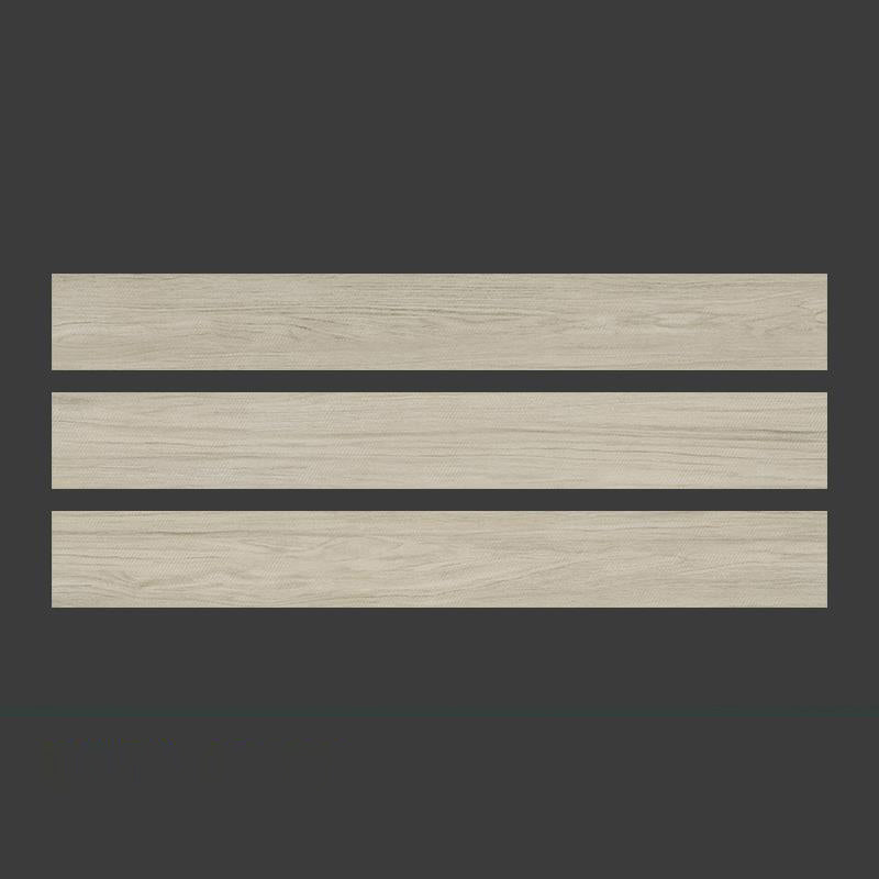 Retangular 5.9"x47.24" Porcelain Singular Tile Fabric Look Floor Tile