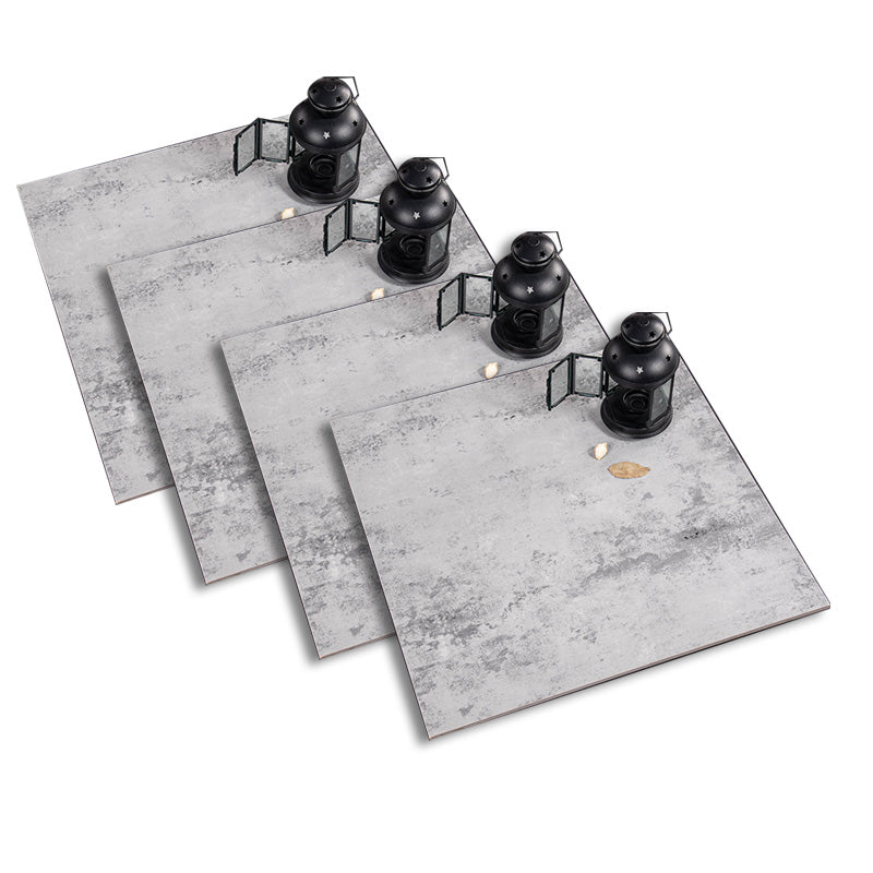 Square Cement Singular Tile Vintage Singular Tile for Floor (4-Pack)