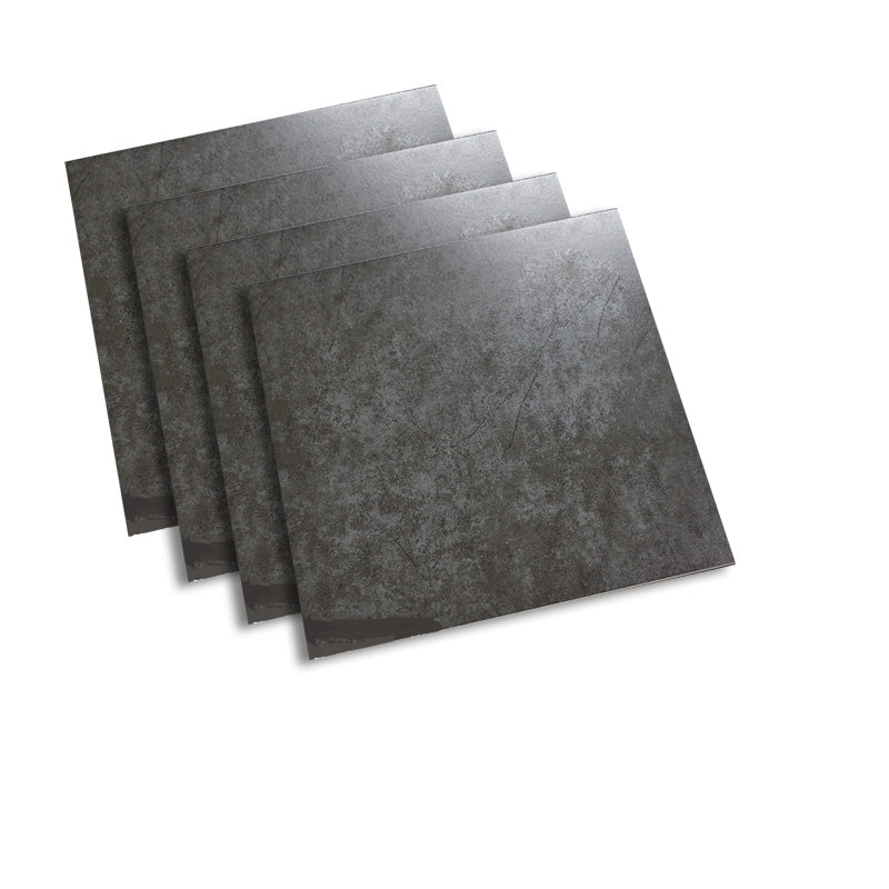 Square Cement Singular Tile Vintage Singular Tile for Floor (4-Pack)