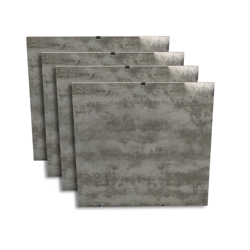 Square Cement Singular Tile Vintage Singular Tile for Floor (4-Pack)