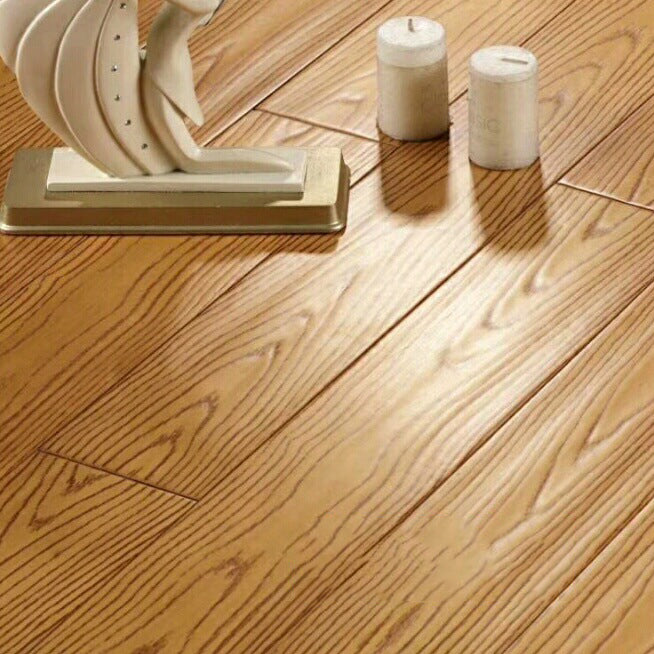 Modern  Laminate Flooring in Natural, Click-Lock, Waterproof, 12mm