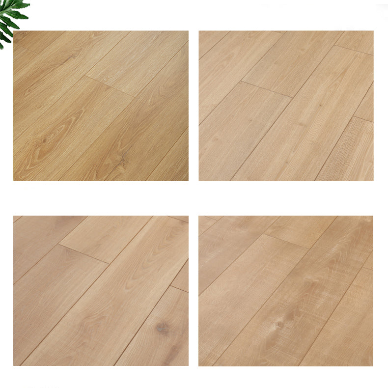 Modern E0 Solid Wood Laminate Flooring in Natural, Click-Lock, Waterproof