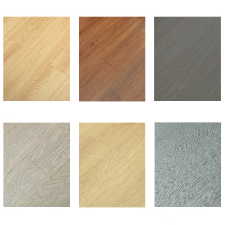 Modern E0 Solid Wood Laminate Flooring in Natural, Click-Lock, Waterproof