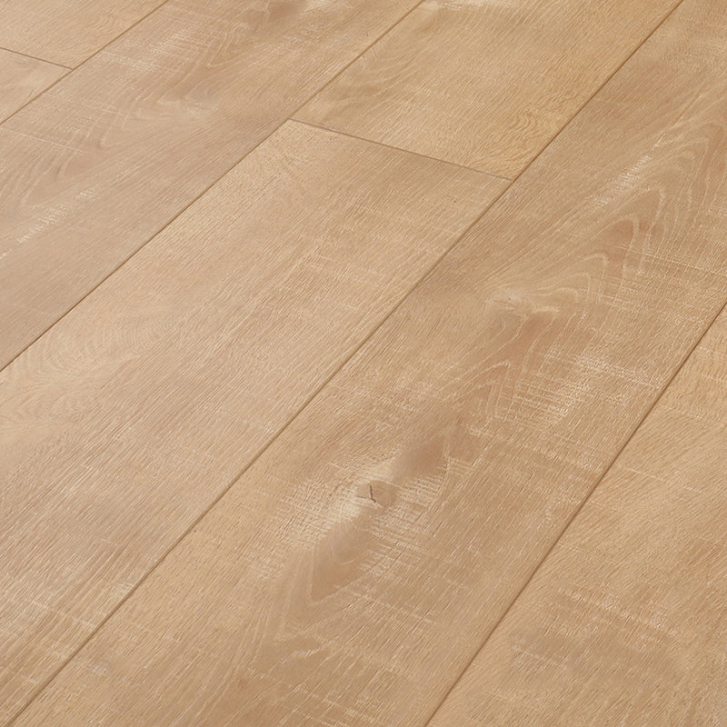 Modern E0 Solid Wood Laminate Flooring in Natural, Click-Lock, Waterproof