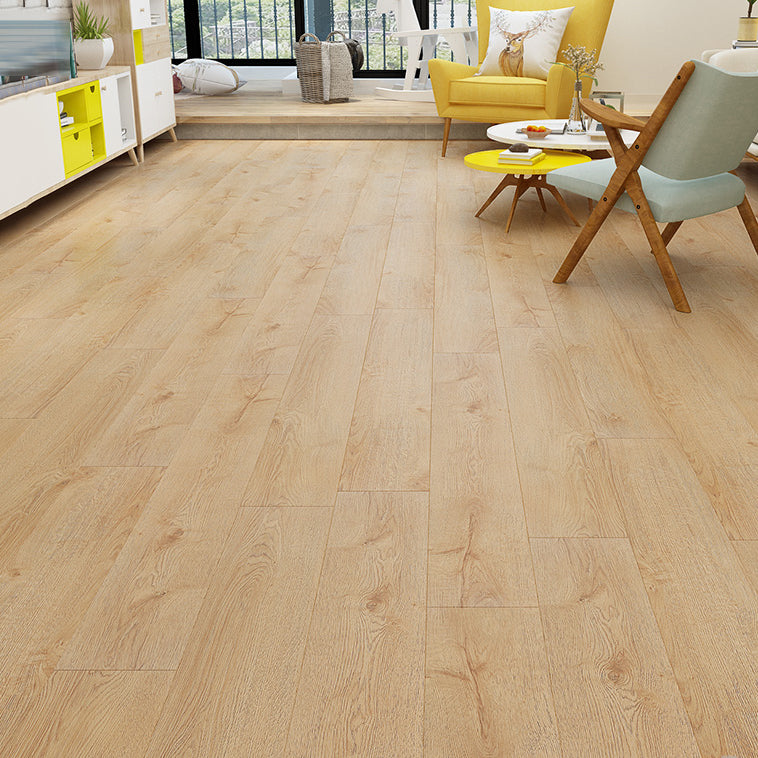 Modern E0 Solid Wood Laminate Flooring in Natural, Click-Lock, Waterproof