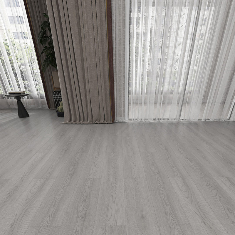 49"x8" Wide E0 Natural Solid Wood Laminate Flooring, Click-Lock, Waterproof