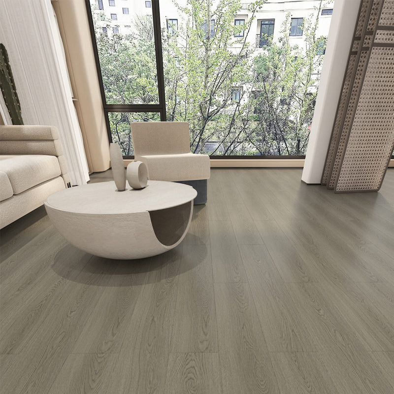 49"x8" Wide E0 Natural Solid Wood Laminate Flooring, Click-Lock, Waterproof