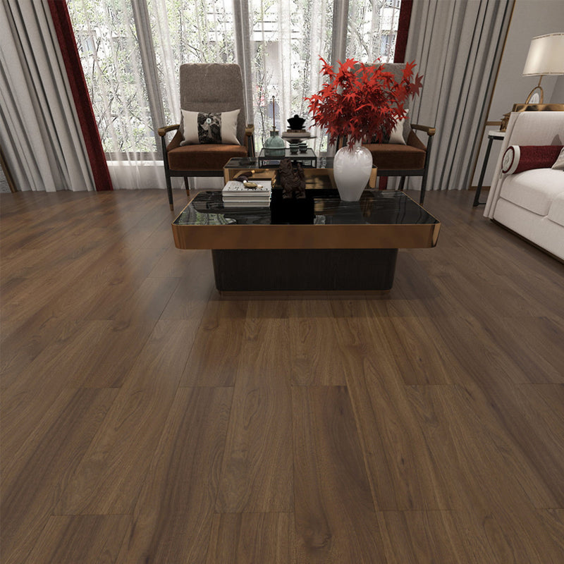 49"x8" Wide E0 Natural Solid Wood Laminate Flooring, Click-Lock, Waterproof