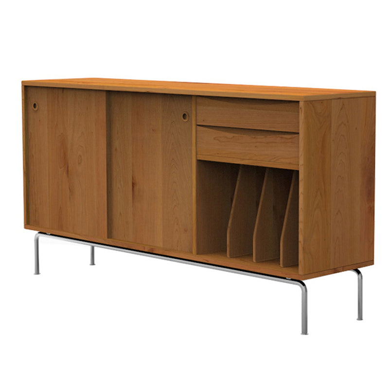 Contemporary Style Dining Buffet Solid Wood Sideboard with Cabinets and Drawers