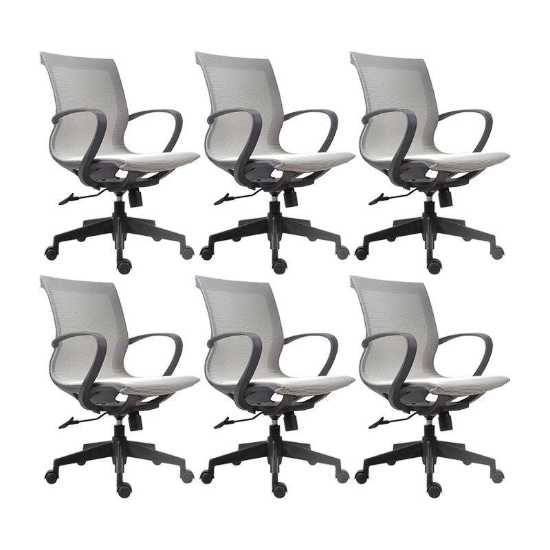 21" Wide Modern Desk Chair Breathable AirGrid Mid-Back Office Chair