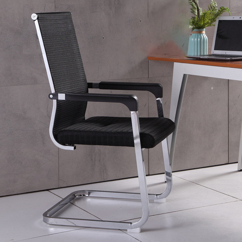 Modern Desk Chair Mesh Computer Chair Conference Chair No Wheels