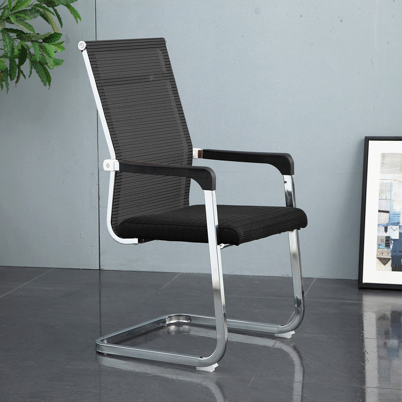 Modern Desk Chair Mesh Computer Chair Conference Chair No Wheels