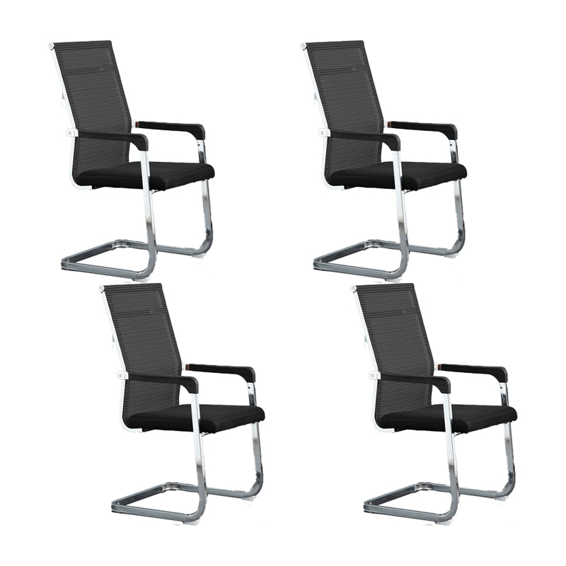 Modern Desk Chair Mesh Computer Chair Conference Chair No Wheels