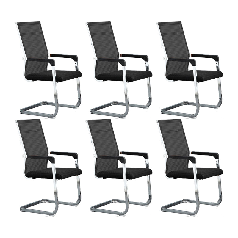 Modern Desk Chair Mesh Computer Chair Conference Chair No Wheels