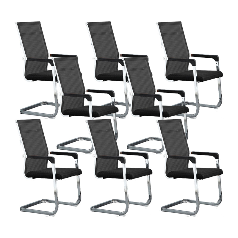 Modern Desk Chair Mesh Computer Chair Conference Chair No Wheels