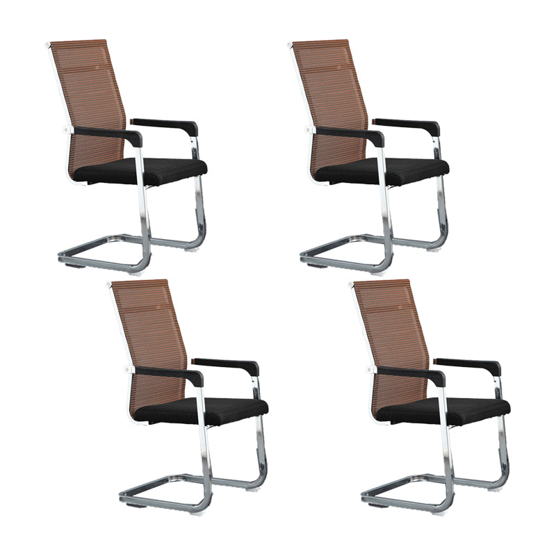 Modern Desk Chair Mesh Computer Chair Conference Chair No Wheels