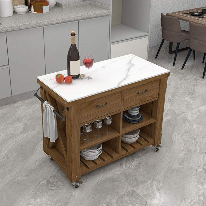 Rolling Modern Kitchen Trolley Wooden Kitchen Trolley for Kitchen