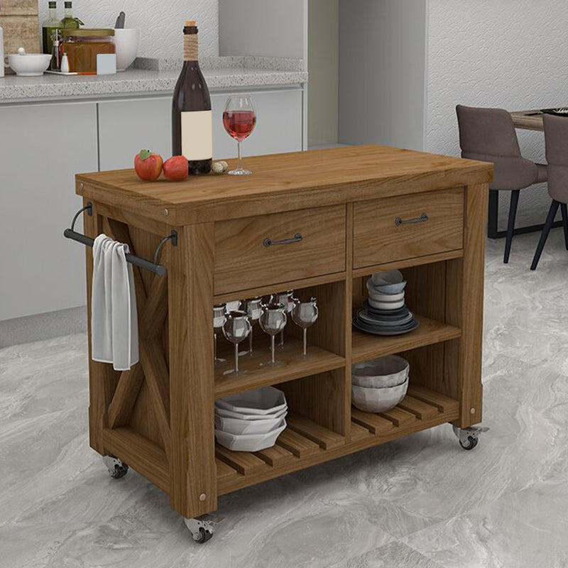 Rolling Modern Kitchen Trolley Wooden Kitchen Trolley for Kitchen