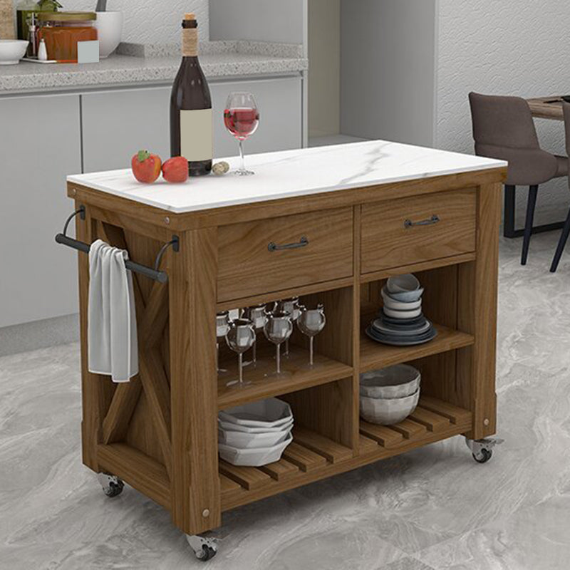 Rolling Modern Kitchen Trolley Wooden Kitchen Trolley for Kitchen