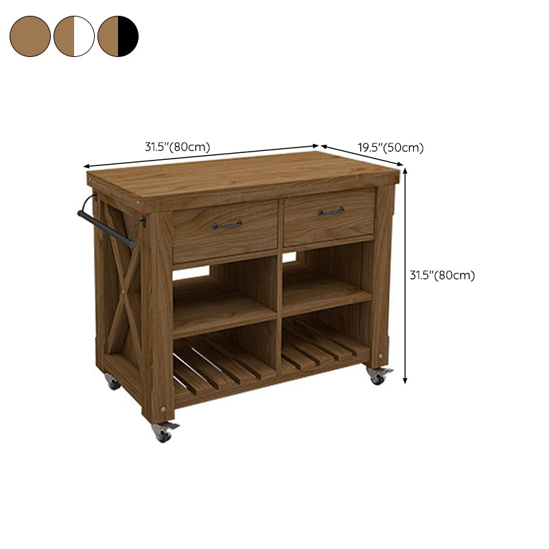 Rolling Modern Kitchen Trolley Wooden Kitchen Trolley for Kitchen