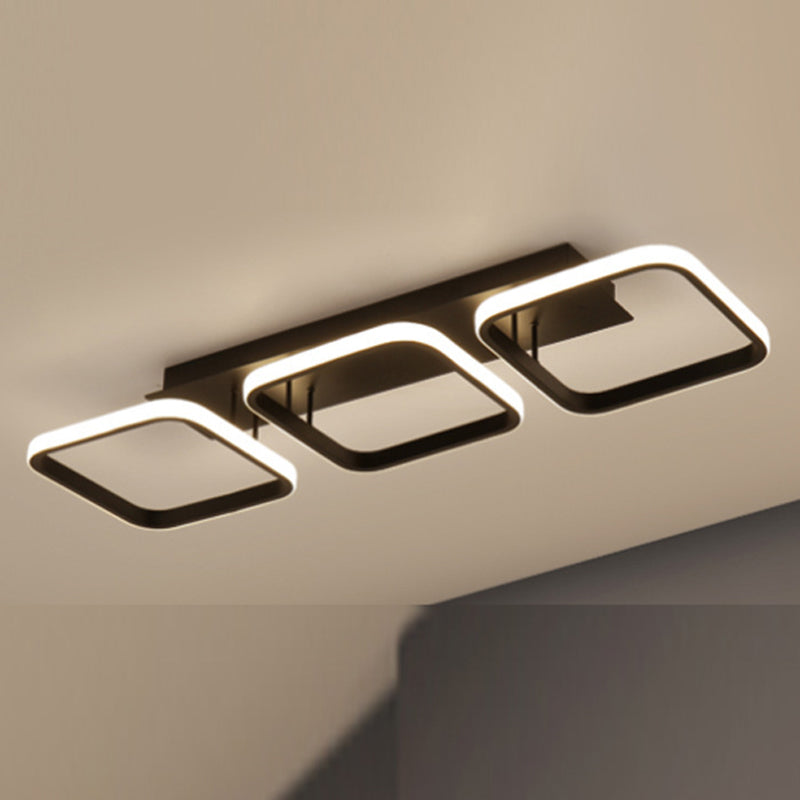 Modern Flush Mount Ceiling Light Metal Flush Mount Lighting for Hallway