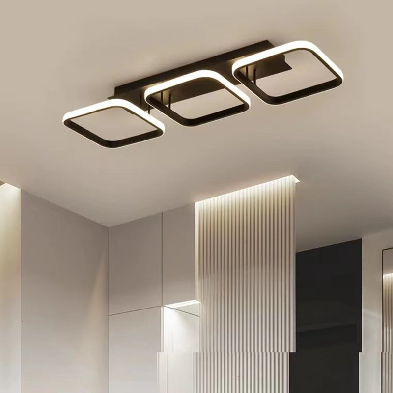 Modern Flush Mount Ceiling Light Metal Flush Mount Lighting for Hallway