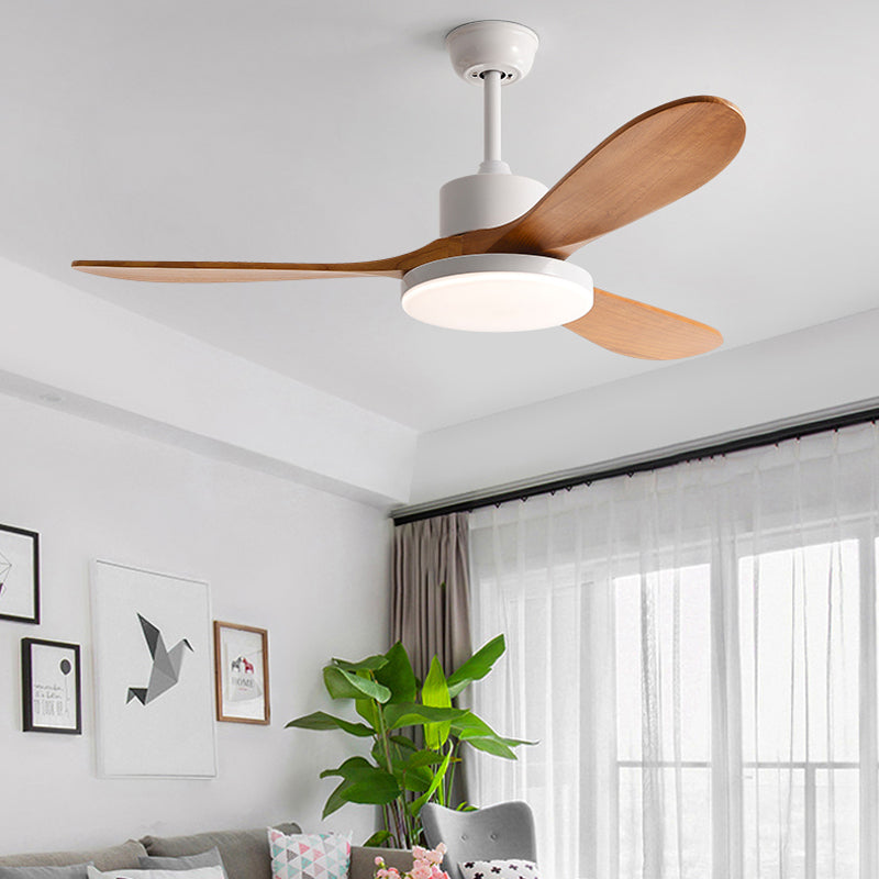 Nordic Style 1-Light Ceiling Fan Lamp Iron Ceiling Fan Light for Bedroom