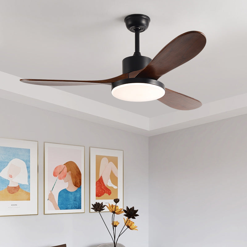 Nordic Style 1-Light Ceiling Fan Lamp Iron Ceiling Fan Light for Bedroom