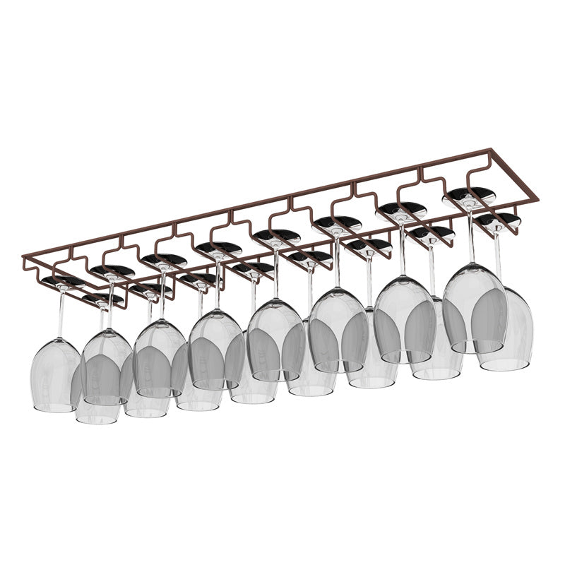 Modern Hanging Wine Glass Rack Metal Glass & Stemware Holder